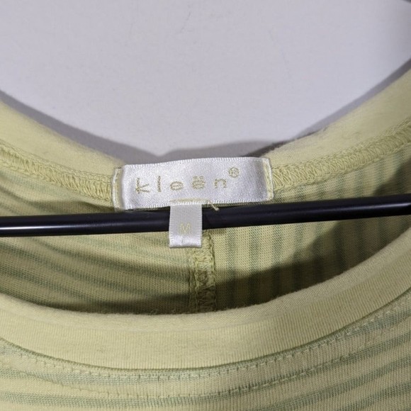 Kleen Green Stripe Shirt Women‎ Size M - Picture 3 of 5